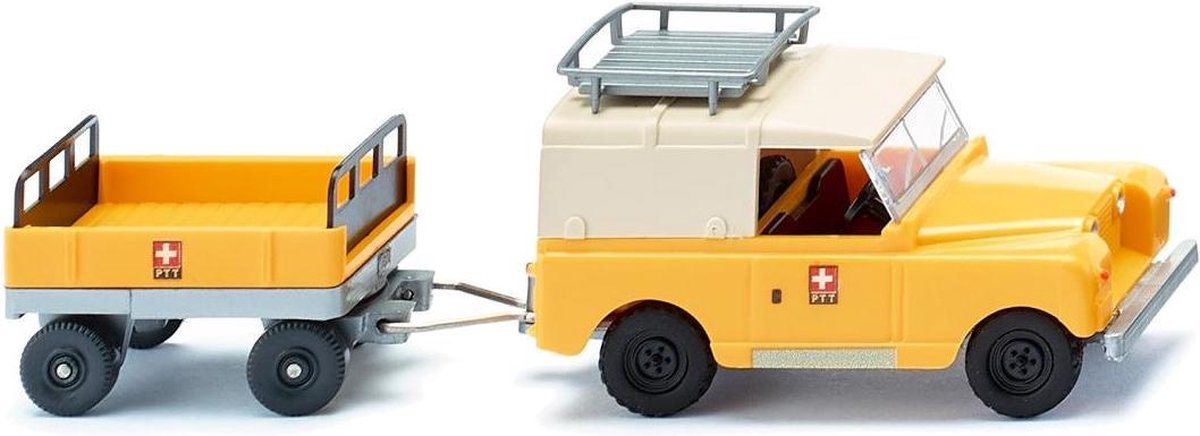 Wiking 010005 H0 Land Rover Met aanhanger „PTT”