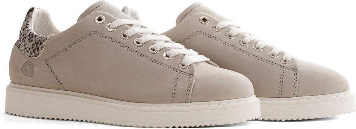 NoGRZ A.J.Gabriel - Leren dames sneakers - Grijs - Maat 36