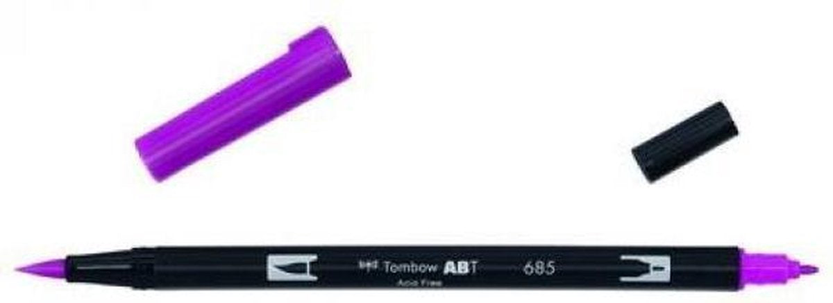 Tombow ABT dual brush pen deep magenta ABT-685