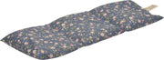 Druivenpitkussen Jumbo - 20 x 50cm - Blauw met Bloemen
