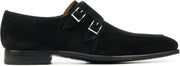 Magnanni Mannen Suède Gespschoenen / Herenschoenen / Instapper 23696 - Zwart - Maat  43