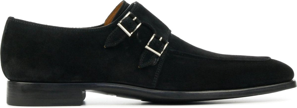 Magnanni Mannen Suède Gespschoenen / Herenschoenen / Instapper 23696 - Zwart - Maat  43