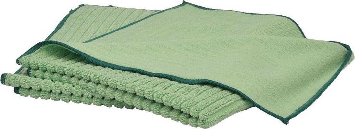 Bamboe Dweil Rib - 53 x 70cm - 2 Stuks - Licht Groen