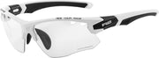 R2 Crown Fietsbril - Sport Zonnebril - Meekleurende Glazen Wit/Zwart