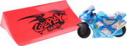 Toi-toys Racemotor Met Schans Blauw 6 Cm