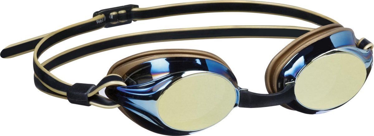 Zwembril boston mirror gold