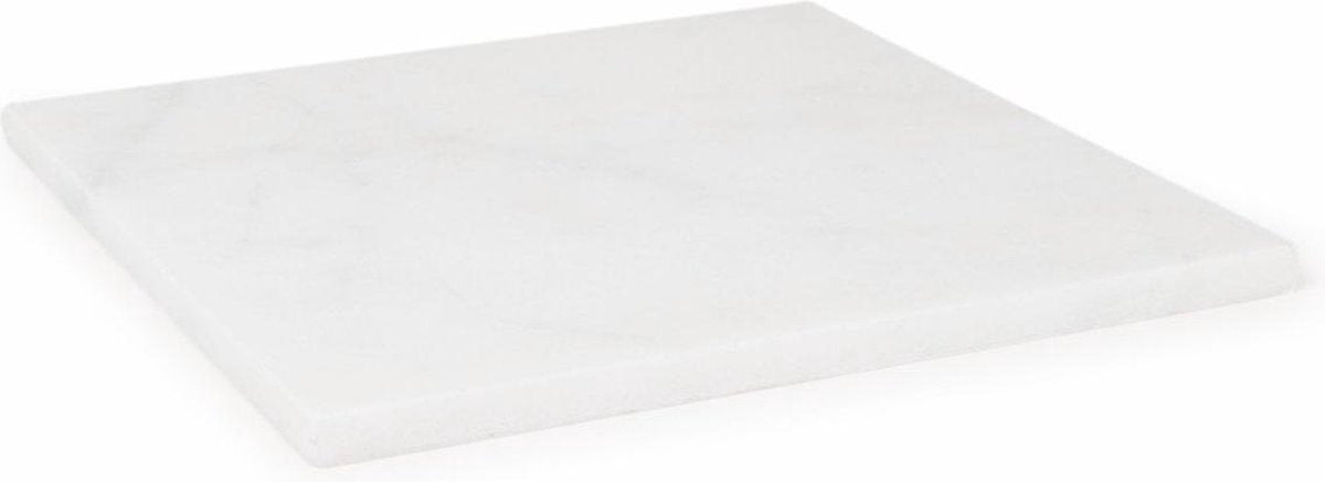 Marmeren Plaat Wit Snijplank 40x30x2cm Keuken Dienblad Chocolade Plank - Marble Serveerplank - Echt Marmer Natuursteen - Op Maat Gesneden - LuxuryQuarry®