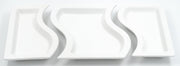 Arzu – Ontbijtset – Snackset– 3 delig – Porselein - Wit