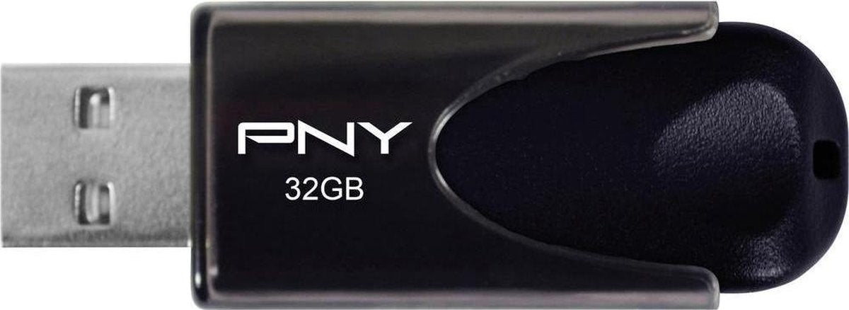 PNY Attache 4 32GB - USB-Stick / Zwart