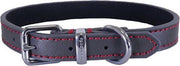 Rosewood halsband voor hond  leer donkergrijs 25-35