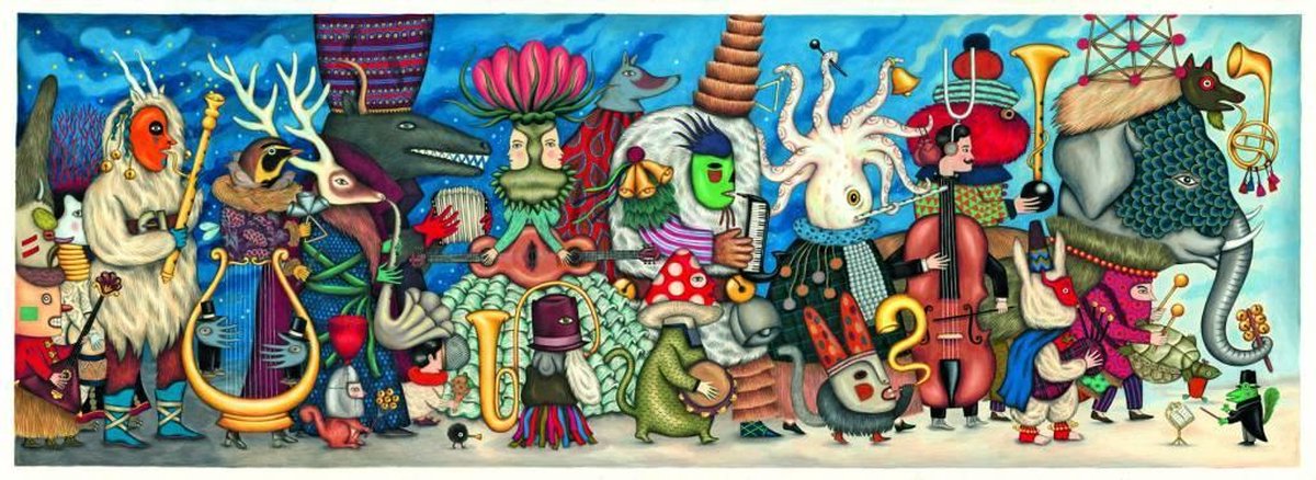 Djeco Fantastisch orkest - 500 stukjes