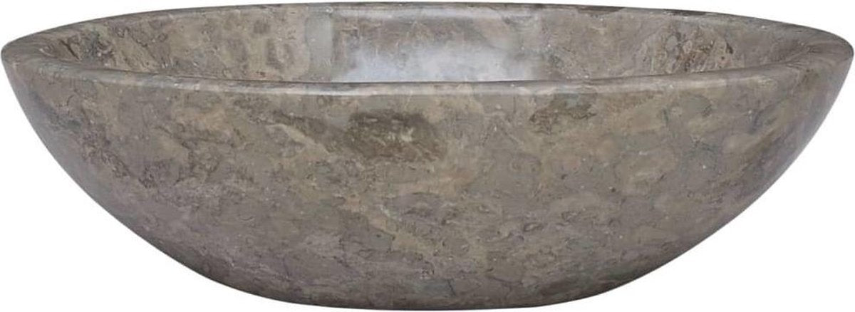 vidaXL Gootsteen 53x40x15 cm marmer grijs  VDXL_149173
