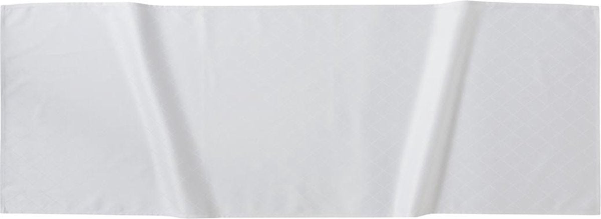 DDDDD Rhombus - Katoen - Tafelloper - 50x150 cm - White