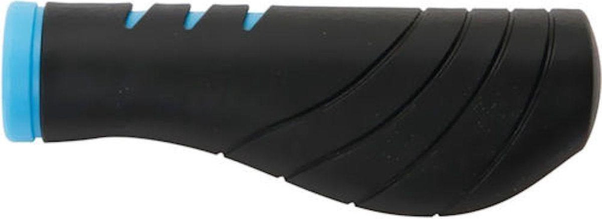 Contec Handvatten Fiets Ergo Neo+ – 132 mm – Zwart / Neo Blauw - Ergonomisch Gevormd