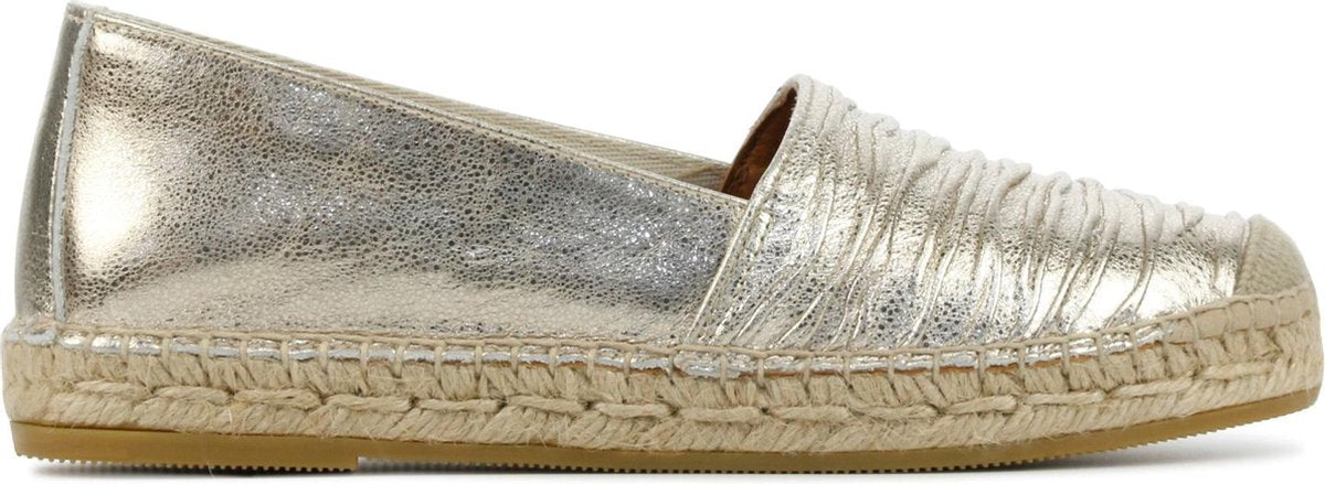 Viguera Vrouwen Leer Espadrilles / Damesschoenen  -   1668 met - Goud - maat 40