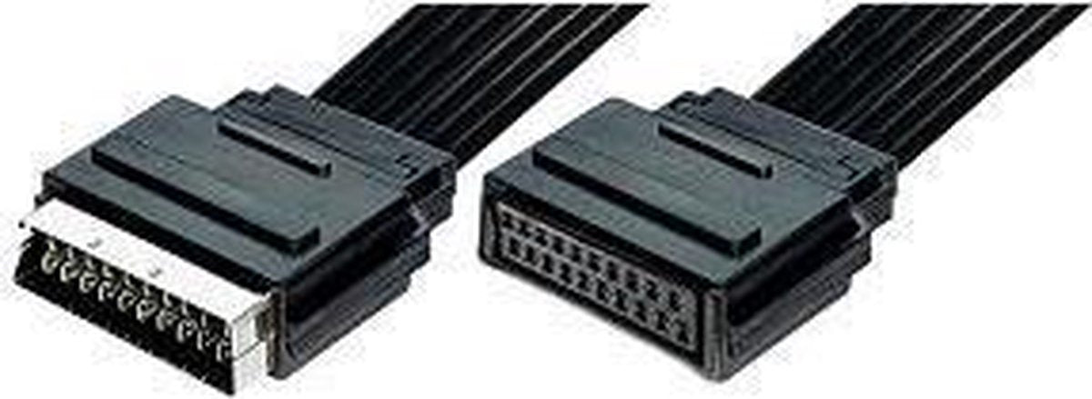 Eenvoudige platte 21pins scart verlengkabel - 0