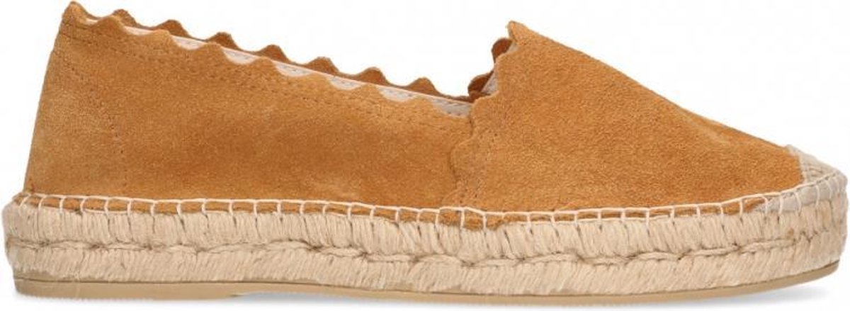 Van Dalen  - Espadrille Suede - Womens - Cognac - 41