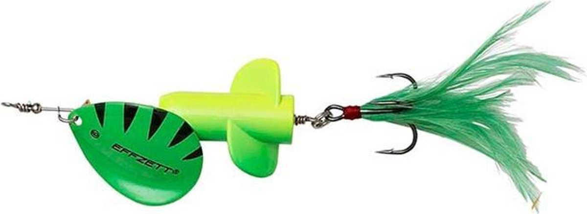 Dam Effzett Rattlin Spinner - Fluo Yellow Green - Maat 6 - 25g - 13cm - Geel