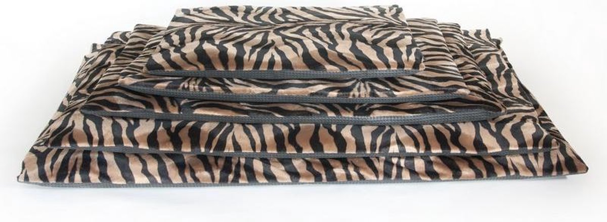 Comfort benchkussen bonfire zebra zw/bruin maat 3