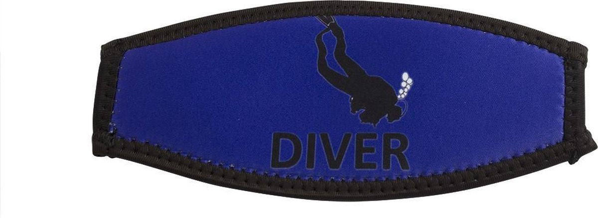 Maskstrap neopreen slide diver blauw