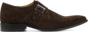 Giuseppe Maurizio Mannen Suède Gespschoenen / Herenschoenen / Instapper G3011 - Bruin - Maat  44