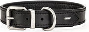 Oxford Leren Hondenhalsband - Classic - Large Zwart