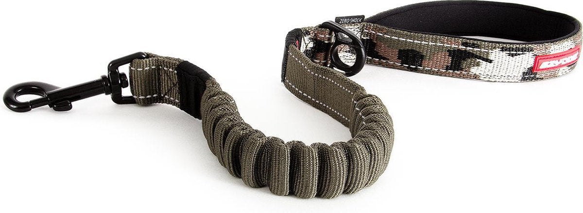 EzyDog Zero Shock - Korte Hondenriem - 64cm - Camouflage