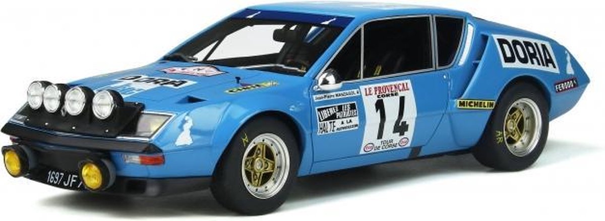 Renault Alpine A310 1600 #14 Gr.4 Tour de Corse 1976 Blauw 1-18 Ottomobile Limited 1500 Pieces