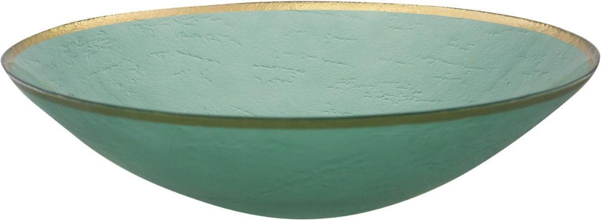 Saladeschaal 31cm - Groen - Glas