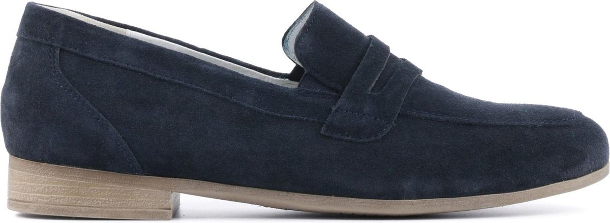 Waldlaufer Vrouwen Suède Instapschoenen / Damesschoenen / Instapper 782501 - Blauw - Maat  37.5