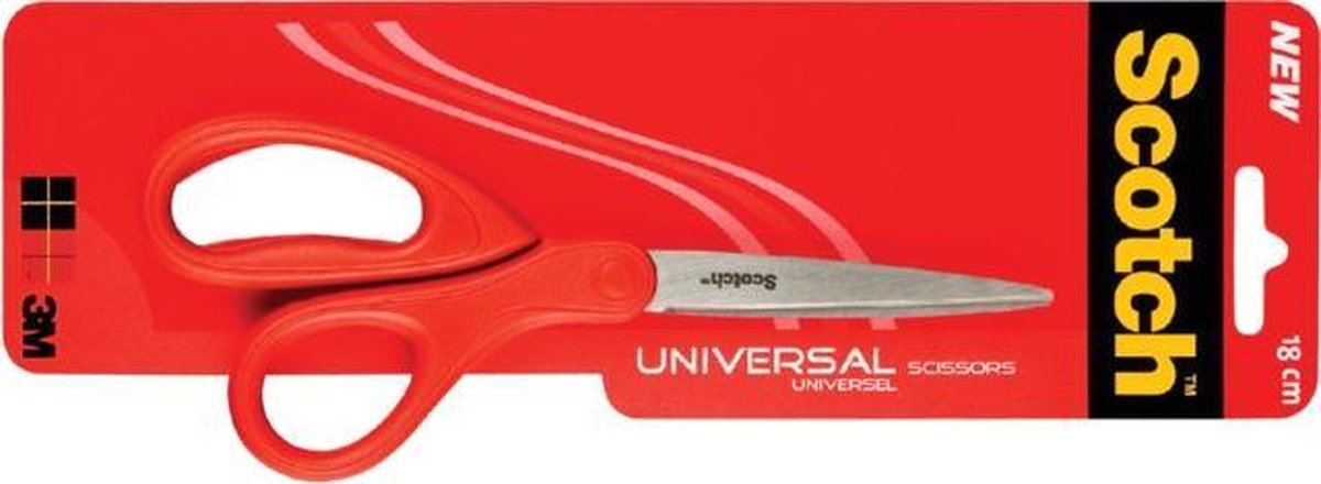 Scotch™ universele schaar rood