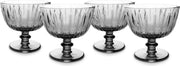 Dessert schalen op voet grey S&P / Set van 4 stuks