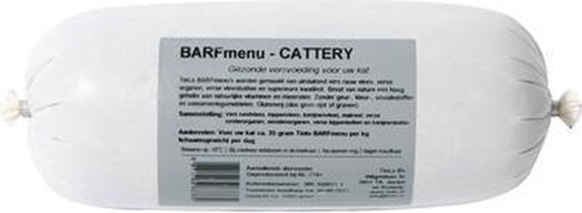 Barfmenu Cattery - KVV - Kattenvoer - 1 kg