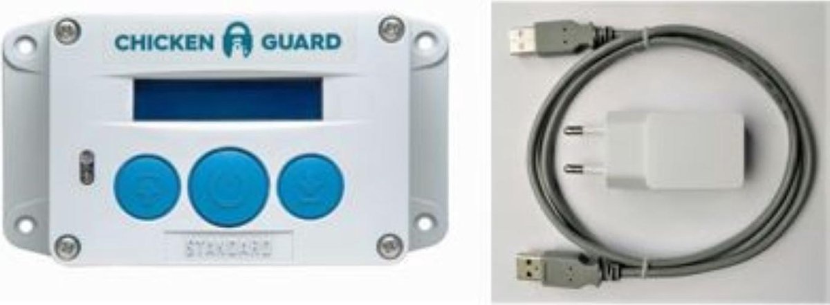 Chickenguard standaard  Automatische hokopener met adapter  - met ingebouwde timer