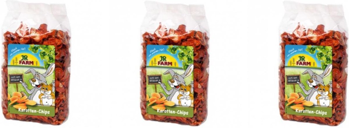 JR Farm - Wortelchips - 125g - Verpakt per 3 - Knaagdierensnack