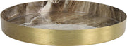 Countryfield Dienblad Marble 12 X 2 Cm Staal/nikkel Goud