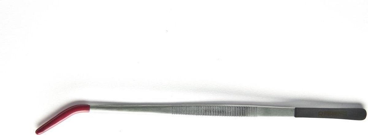 RepTech Voederpincet Gebogen met PVC tips  13cm