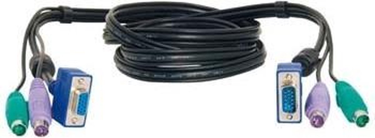 Sweex KVM Cable 1.8M toetsenbord-video-muis (kvm) kabel 1