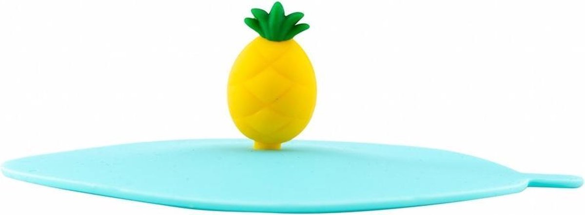 DOTZ anti insect siliconen deksel blauw ananas 1 st.