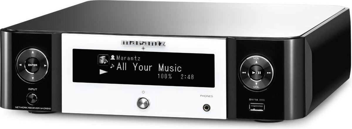 Marantz Melody Stream M-CR510 - Netwerkspeler - Zwart/wit