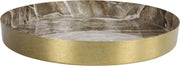 Countryfield Dienblad Marble 25 X 3 Cm Staal/nikkel Goud