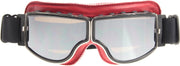 CRG rode pilotenbril zilver reflectie glas