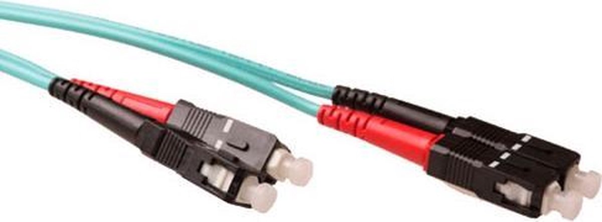 ACT 2 meter LSZH Multimode 50/125 OM3 glasvezel patchkabel duplex met SC connectoren RL3602