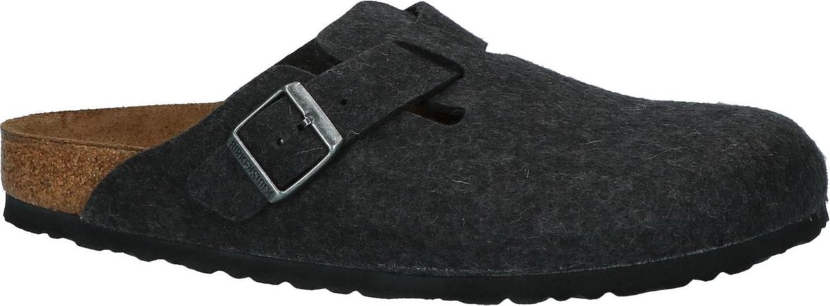 Birkenstock Boston WO Narrow Heren Clogs - Anthracite - Maat 42