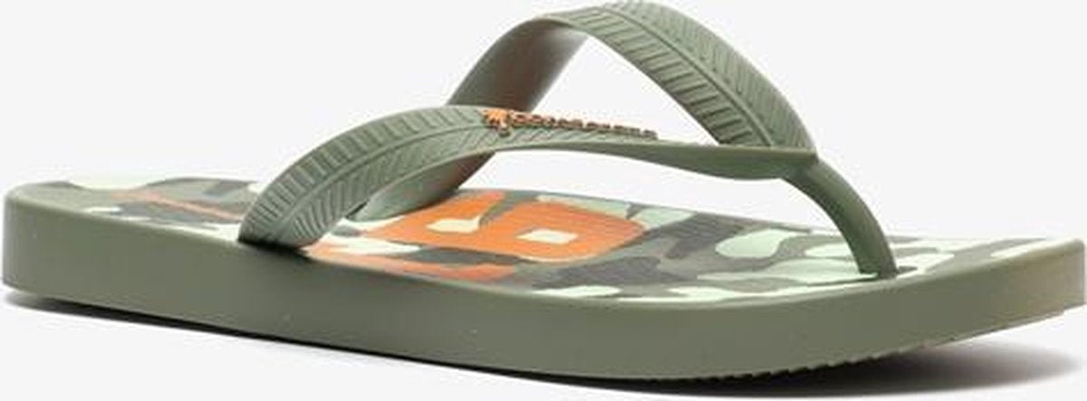 Copacabana vegan kinder teenslippers camouflage - Groen - Maat 32