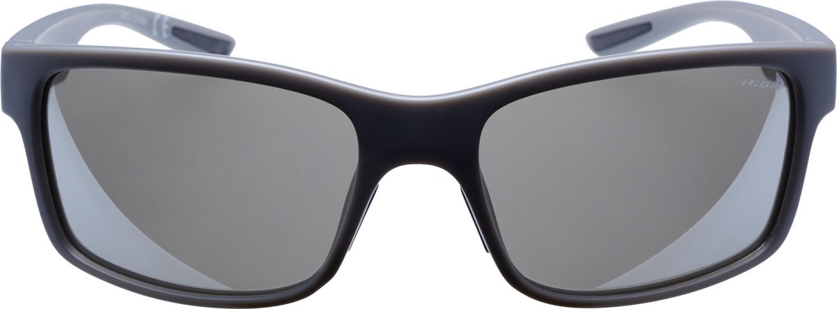ICON Sport Zonnebril STORM - Mat grijs montuur - Zilver spiegelende glazen - GEPOLARISEERD