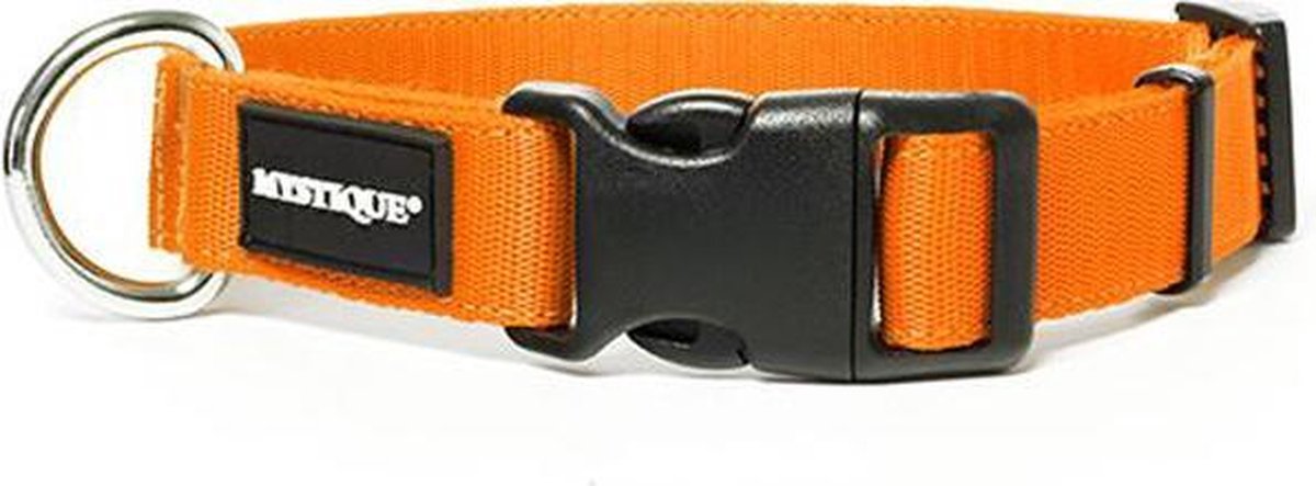 Mystique Nylon Halsband Neon Oranje 40-50cm