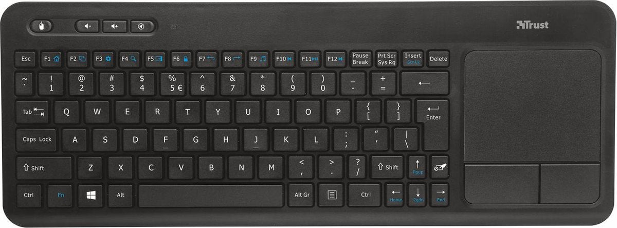 Trust Veza - Draadloos Touchpad Toetsenbord - Qwerty