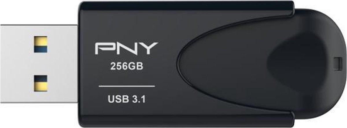 PNY Attache 4 3.1 USB flash drive 256 GB USB Type-A 3.2 Gen 1 (3.1 Gen 1) Zwart