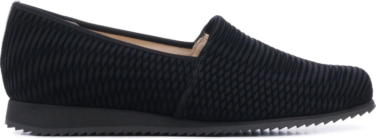 Hassia Vrouwen Textiel Instapschoenen / Damesschoenen / Instapper 301688 - Zwart - Maat  37.5